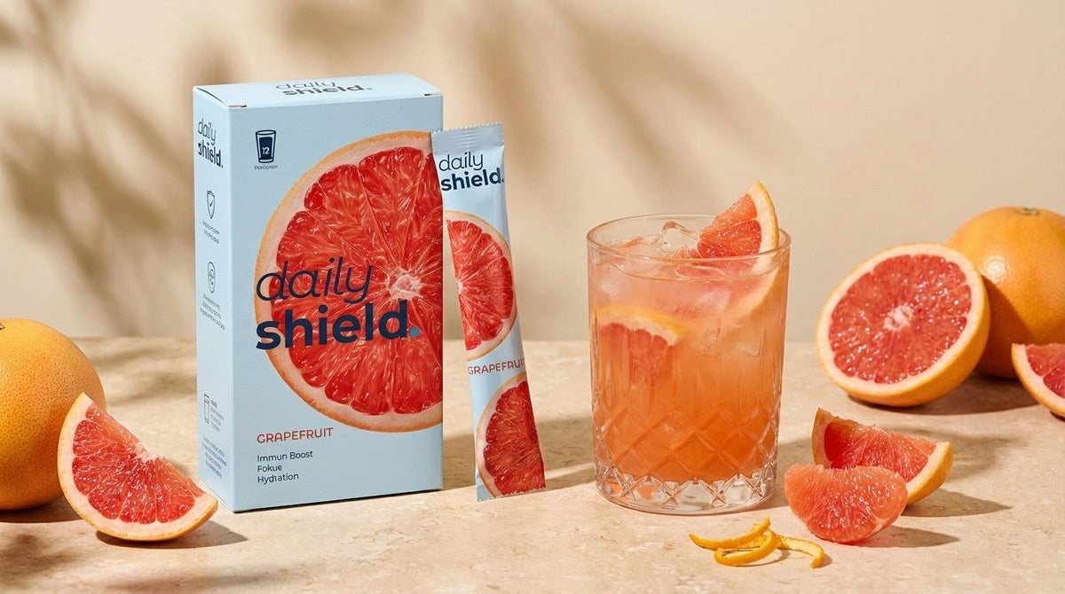 daily shield. Nährstoff-Sticks Grapefruit – 30 Sticks Monatsvorrat