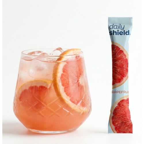 daily shield. Nährstoff-Sticks Grapefruit – 30 Sticks Monatsvorrat